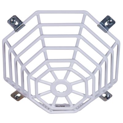 Safety Technology International, Inc. STI-9604 Steel Web Stopper, for Mini Smoke Detectors, Flush Mount, Protective Coated Steel Wire Guard , White
