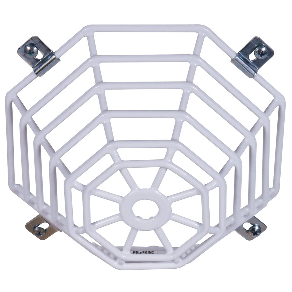 Safety Technology International, Inc. STI-9604 Steel Web Stopper, for Mini Smoke Detectors, Flush Mount, Protective Coated Steel Wire Guard , White