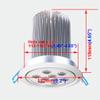 BRILLRAYDO 27W(9x3W) LED Ceiling Light Fixture Bulb Flush Mounting Cabinet Rec... view 2