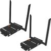 J-Tech Digital 1X2 Wireless HDMI Extender 200 Dual Antenna Supporting Full HD 1080p with HDMI Loop Output Operation Channel Change IR Passthrough (Receiver + Transmitter 1080P 200ft) view 1