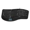 ADESSO AKB-450UB - Ergonomic Keyboard with Built-in Touchpad, Wired USB, Multimedia Hotkeys, Split Keys Design, Built-in Palm Rest for Comfort - Compatible for PC view 2