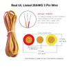 Nicelux CCT Tunable LED Strip Connector 10mm 3 Pin (5PCS) With 9.8 Feet 20 AWG LED Extension Wire, DIY Both Strip to Power and board to board Jumper, Non-waterproof view 3