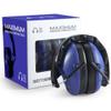 Pro For Sho 34dB NRR Hearing Protection Ear Muffs  Highest NRR Compact Design Ear Protection for Loud Events & Sensory Use (Dazzling Blue) view 1