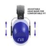 Pro For Sho 34dB NRR Hearing Protection Ear Muffs  Highest NRR Compact Design Ear Protection for Loud Events & Sensory Use (Dazzling Blue) view 3