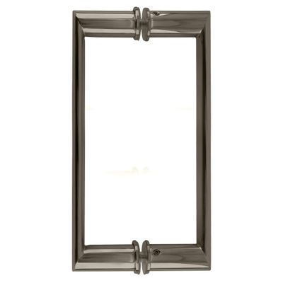 CRL 0R8X8PN 8" Polished Nickel Back-to-Back Oval/Round Pull Handle