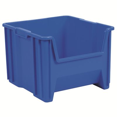 Akro-Mils Stak-N-Store Stackable Storage Bins, 17.5"x16.5"x12.5", Blue 2Pk