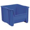 Akro-Mils Stak-N-Store Stackable Storage Bins, 17.5"x16.5"x12.5", Blue 2Pk view 1