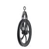Rustic State Vintage Industrial Look Medium Wheel Farmhouse Pulley for Custom Make Wall Mount Pendant Lamp Frosty Black view 1