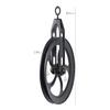 Rustic State Vintage Industrial Look Medium Wheel Farmhouse Pulley for Custom Make Wall Mount Pendant Lamp Frosty Black view 3