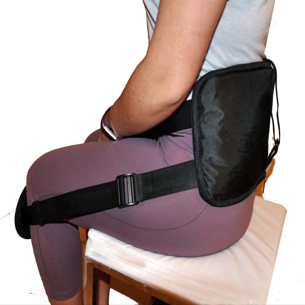 Straight Back Adjustable Waist Protection, Back Support Belt, Portable Back Support Belt Pad (Color)