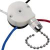 ZE-208S E89885 ZH Pull Chain Ceiling Fan Switch Repair Kit Replacement 3 Speed 4 Wire 3 Way 4 Position Rotary Motor Controller 3A 250VAC 6A 125VAC for Ceiling Fans, Floor Fans, Appliances - Nickel view 1