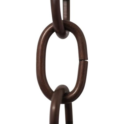 RCH Hardware CH-S56-11S-AC Steel Chandelier Chain 9 Gauge, Antique Copper (1 Foot)