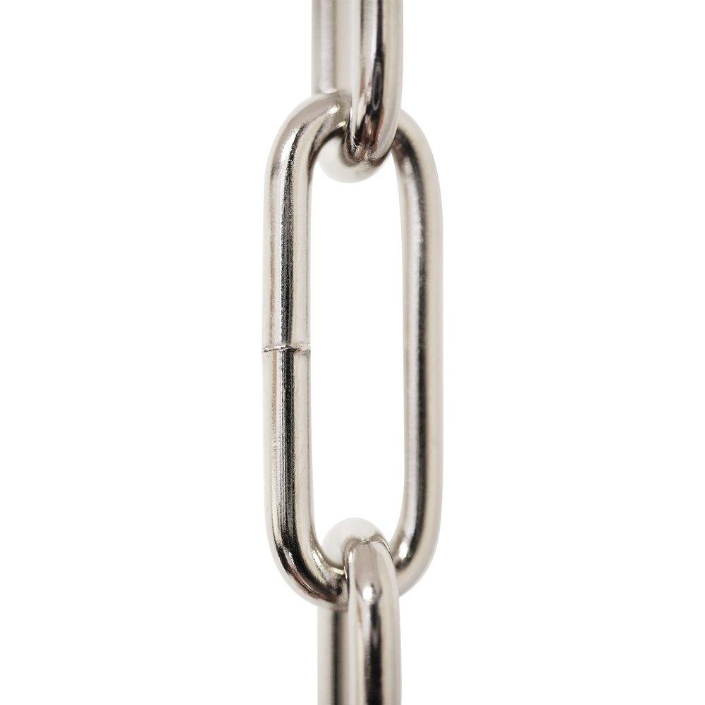 RCH Hardware CH-S59-04-PN Steel Chandelier Chain 9 Gauge, Polished Nickel (1 Foot)