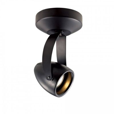 WAC Lighting Impulse MO-LED810F-830-BK 810 LED Monopoint Finish 3000K, Flood Beam, Black