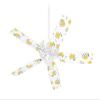 Lemon Black and White - Ceiling Fan Skin Kit fits most 42 inch fans (FAN and BLADES SOLD SEPARATELY) view 1