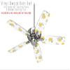 Lemon Black and White - Ceiling Fan Skin Kit fits most 42 inch fans (FAN and BLADES SOLD SEPARATELY) view 2