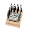 SE 2-in-1 Dapping Block and 18 PC. Punch Set with Wooden Stand - JT34518DPBB view 1