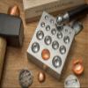 SE 2-in-1 Dapping Block and 18 PC. Punch Set with Wooden Stand - JT34518DPBB view 2