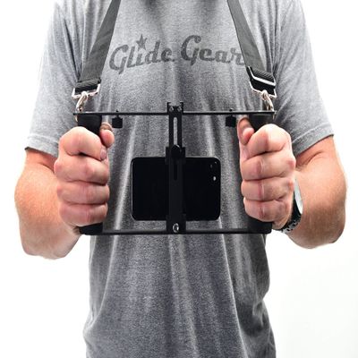 Glide Gear DM100 All Metal Professional Smartphone iPhone Mount Video Teleprompter Adapter Holder Shooter Camera Rig Phone Video-Maker Film-Maker Videographer for All Smartphones