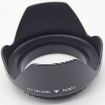 ADQQ 55mm Tulip Flower Lens Hood for Nikon D3400 D3500 D5600 with Nikkor AF-P 18-55mm Lens