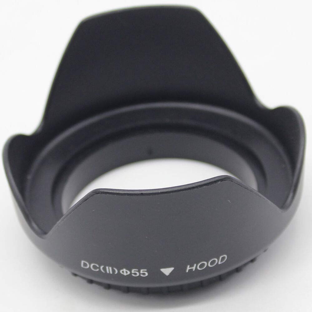 ADQQ 55mm Tulip Flower Lens Hood for Nikon D3400 D3500 D5600 with Nikkor AF-P 18-55mm Lens