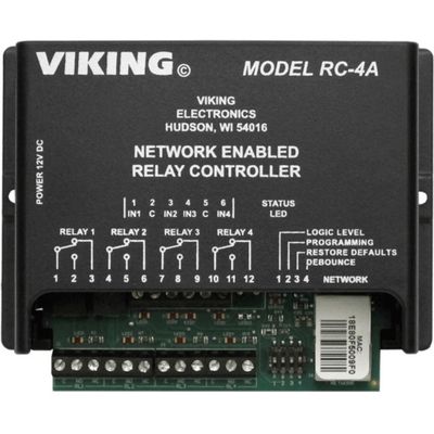 Viking Electronics RC-4A Network Enabled 4 Relay Controller
