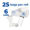 Inteplast 23 Gallons Draw-Tape Can Liner, 28.5 x 38 in, Clear, 150 Count view 3