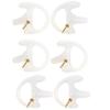 Two Way Radio Ear Mold, Lsgoodcare Replacement Earbud Earmold Left Right Ear Piece Medium Compatible for Motorola Kenwood Midland Surveillance Acoustic Coil Tube Headset (Small, White) view 1