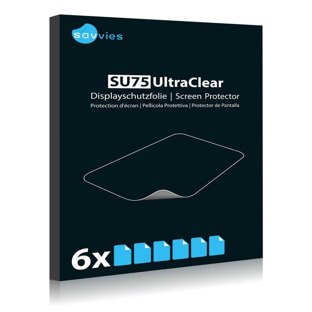 6X Savvies Ultra-Clear Screen Protector for FiiO X5 III, accurately Fitting - Simple Assembly - Residue-Free Removal