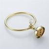 GH8 Blue and White Porcelain Crystal Towel Bar Ring for Bathroom Accessories (Golden) view 3