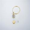 GH8 Blue and White Porcelain Crystal Towel Bar Ring for Bathroom Accessories (Golden) view 4