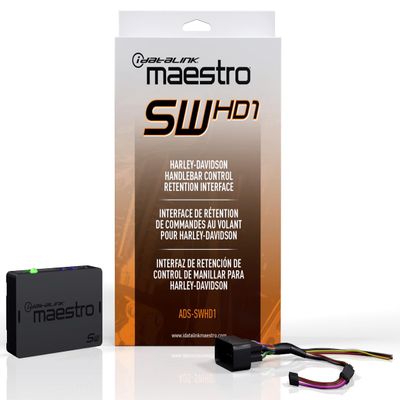 Idatalink Maestro ADS-SW-HD1 Harley Davidson Radio Replacement Kit (Install a New Radio and retain Handlebar Audio Controls in Select 1996-13 Harley-Davidson Motorcycles)