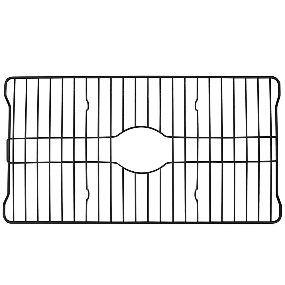 Better Houseware Sink Protectors for Kitchen Sink, Protective Metal Grid, 24.125x12.75x1 inches, Black Kitchen Sink Mat to Shield Sink Base from Scratches, Rust-Resistant Coating, XL