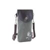 Leather & Canvas Embroidery Flower Mobile Phone Cross-body Shoulder Bag 3 Layers Zip Pouch Case (green) view 1