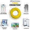 Food Grade 1/4 Inch Plastic Tubing for RO Water Filter System, Aquariums, Refrigerators, ECT; BPA free; Made from FDA compliant materials and meets NSF Standards and Regulations (30 Feet, Yellow) view 4