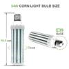 YGS-Tech Super Bright 54W LED Corn Light Bulb, E26/E39 Large Mogul Base, 6500K Daylight White, 400 Watt Equivalent for Indoor Large Area Lighting, Garage Factory Warehouse Backyard, HID, HPS view 4