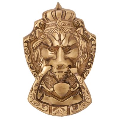 Bharat Haat Decorative Lion face Door Knocker handicrafts Product BH06068