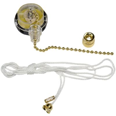 HQRP Ceiling Fan Pull Chain 3-Speed Control Switch compatible with Hunter Ceiling Fan