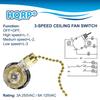 HQRP Ceiling Fan Pull Chain 3-Speed Control Switch compatible with Hunter Ceiling Fan view 4