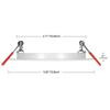 Globe Electric 91119 4" Ultra Slim LED Integrated Recessed Lighting Kit 4-Pack, 9 Watts, Energy Star, IC Rated, Dimmable, Wet Rated, White, 4.25" Hole Size, Bathroom Lights, 540 Lumens Each view 3