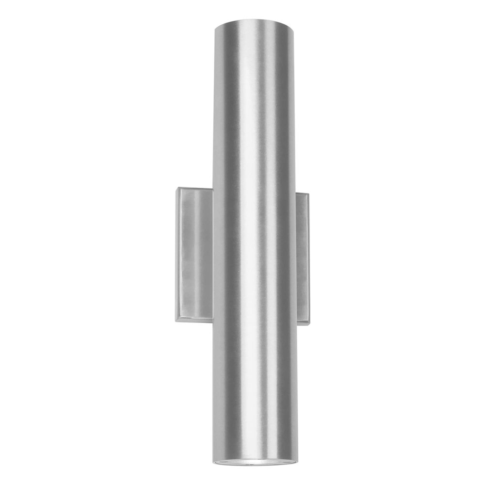 WAC Lighting dweLED, Caliber 2 Light LED Indoor and Outdoor Wall Light 3000K in Brushed Aluminum