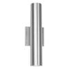 WAC Lighting dweLED, Caliber 2 Light LED Indoor and Outdoor Wall Light 3000K in Brushed Aluminum view 1