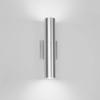 WAC Lighting dweLED, Caliber 2 Light LED Indoor and Outdoor Wall Light 3000K in Brushed Aluminum view 3