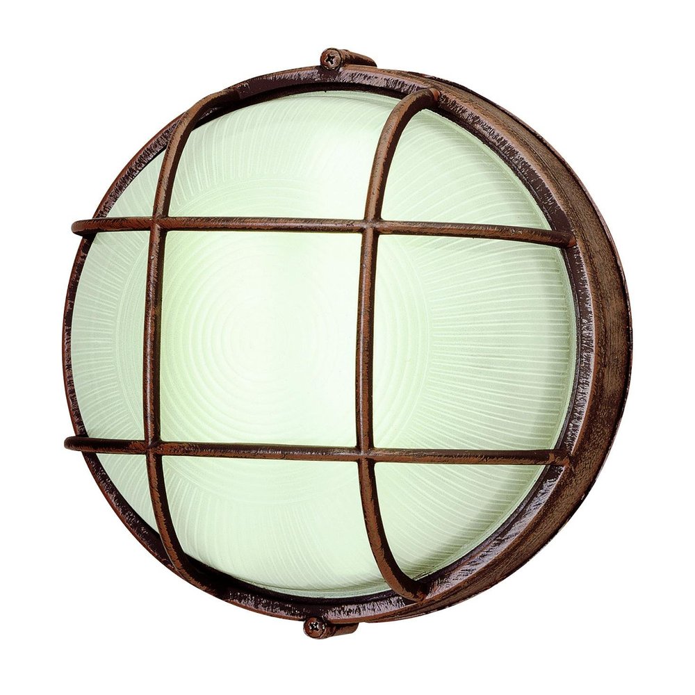 TRANS GLOBE Imports 41505 RT Transitional One Light Bulkhead from Aria Collection in Bronze/Dark Finish, 4.00 inches