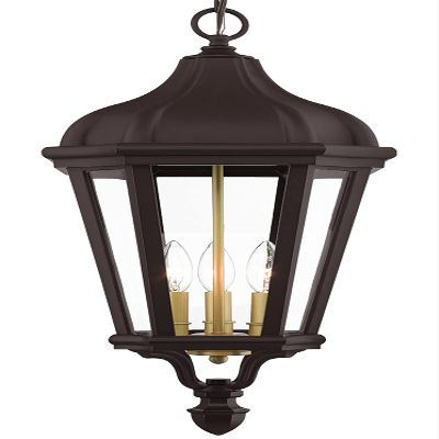 Livex Lighting 3-Light Pendant, Bronze