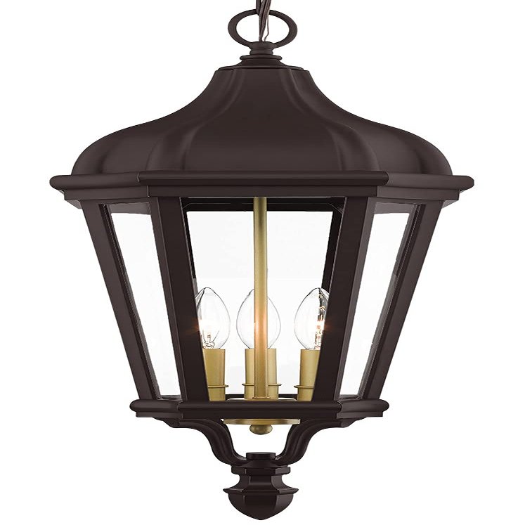 Livex Lighting 3-Light Pendant, Bronze