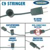 Novelty Lights 200 Foot C9 Outdoor String Light Christmas Stringer view 3