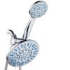Antimicrobial/Anti-Clog High-Pressure 30-setting Rainfall Shower Combo by AquaDance with Microban Nozzle Protection from Growth of Mold Mildew & Bacteria for Stronger Shower! Wave Blue view 1