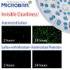 Antimicrobial/Anti-Clog High-Pressure 30-setting Rainfall Shower Combo by AquaDance with Microban Nozzle Protection from Growth of Mold Mildew & Bacteria for Stronger Shower! Wave Blue view 4