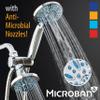 Antimicrobial/Anti-Clog High-Pressure 30-setting Shower Combo by AquaDance with Microban Nozzle Protection from Growth of Mold Mildew & Bacteria for Stronger Shower! Aqua Blue view 4